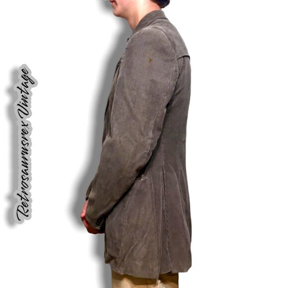 VINTAGE 1980's brown corduroy sports coat blazer campus ésprit, 40R medium - Picture 4 of 8